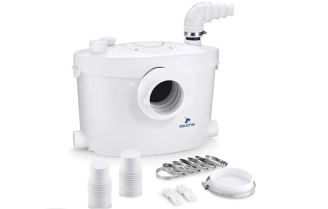 Насос-измельчитель туалетный для вывода сточных вод (до 145л/мин, h=до 8м) AM-STP-450 ТИМ